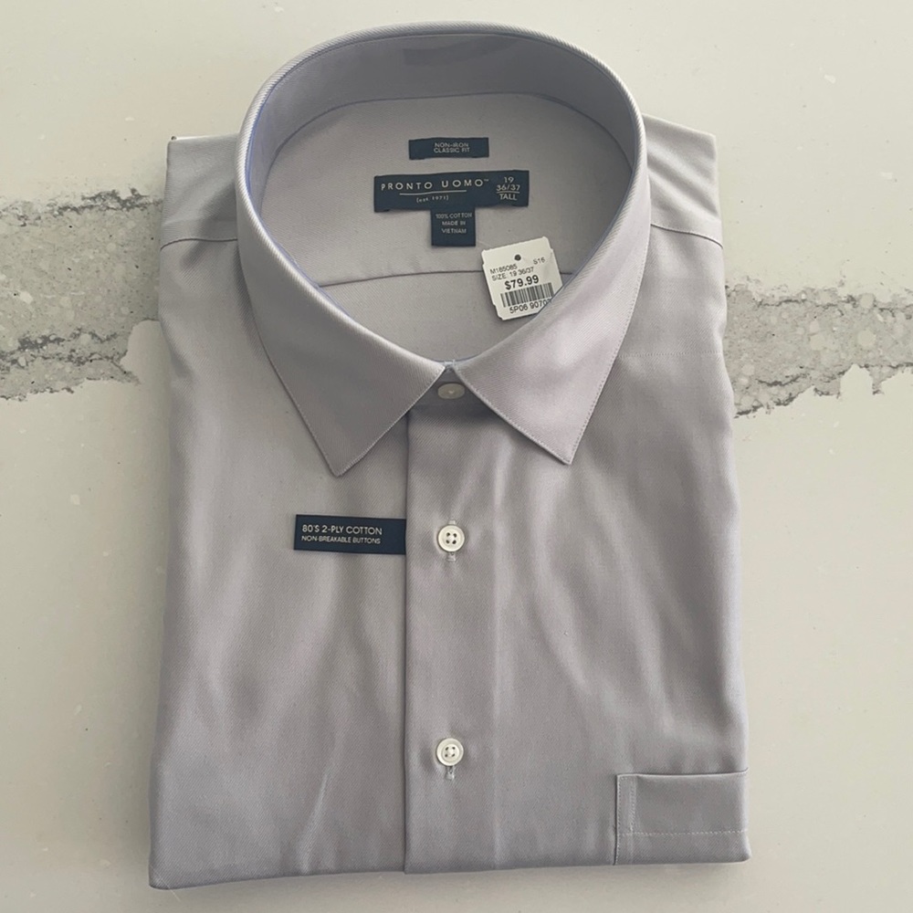 Pronto Uomo non-iron classic fit dress shirt